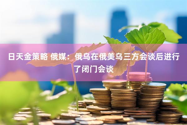 日天金策略 俄媒：俄乌在俄美乌三方会谈后进行了闭门会谈